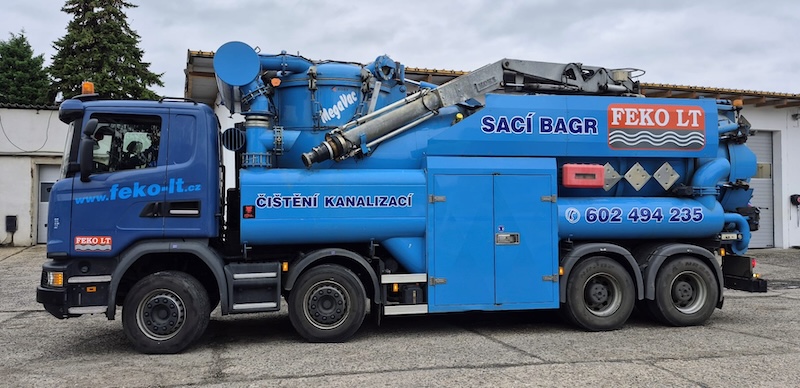 Práce sacími bagry